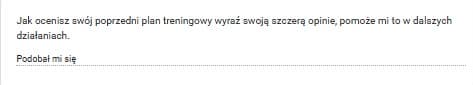 Zrzut ekranu wiadomości od podopiecznego z opinią o współpracy